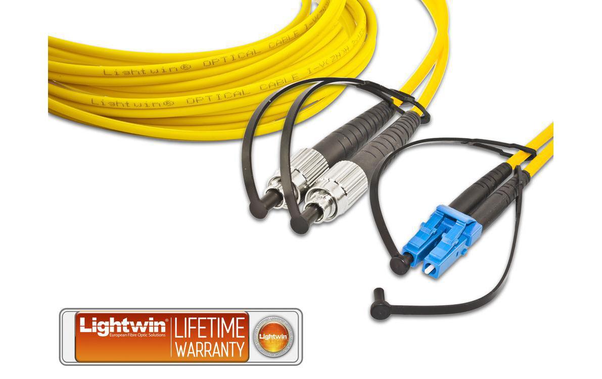 LWL-Patchkabel Singlemode FC – LC, OS2, Duplex, 2 mSinglemode FC-LC Duplex OS2 2 m