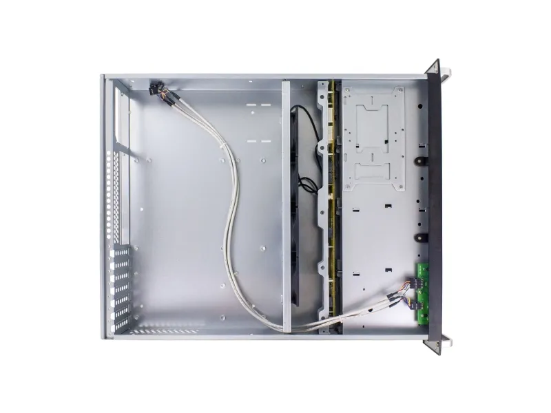 FANTEC SRC-2080X07 - Rack-monterbar - 2U - SSI CEB - SATA/SAS - hot-swap - sort anodiseret aluminium, sølvanodiseret aluminium - USB