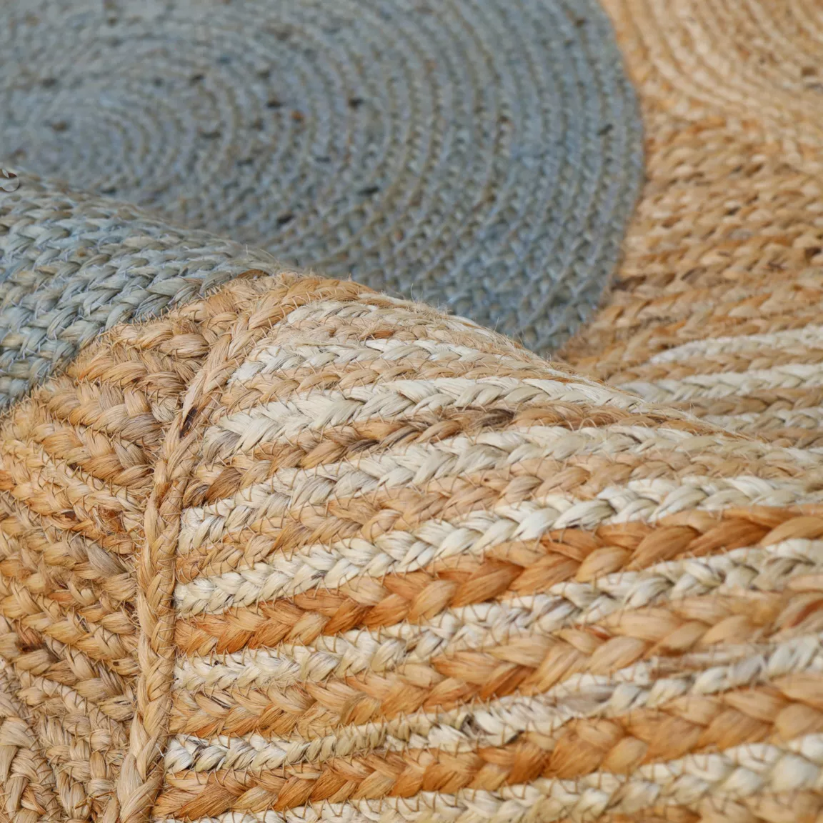 Tapis de salon rectangulaire jute tissée main (160 x 230 cm) Tara Marron