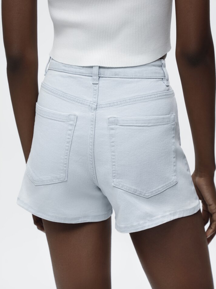 Shorts jeans básicos - Azul claro