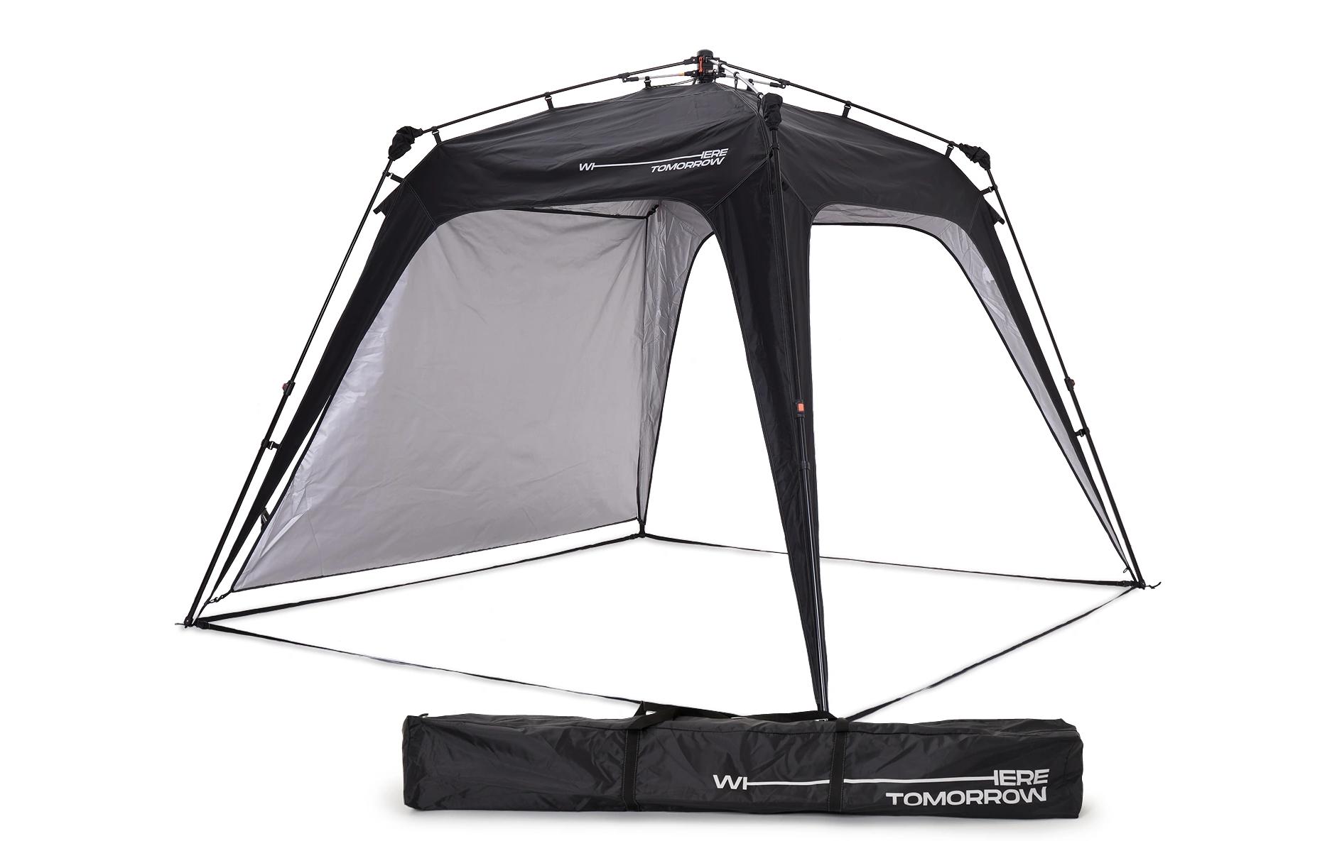 Pavillon Pop Up - Schwarz<br>Outdoor-Pavillon mit Seitenschutz