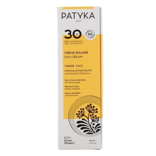 Crème Solaire Visage Bio Patyka