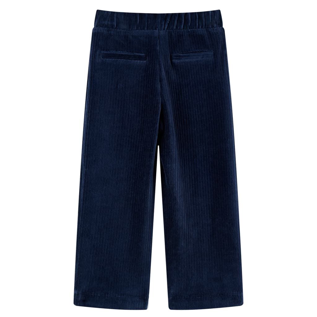 Kinder corduroy broek, marineblauw, 92