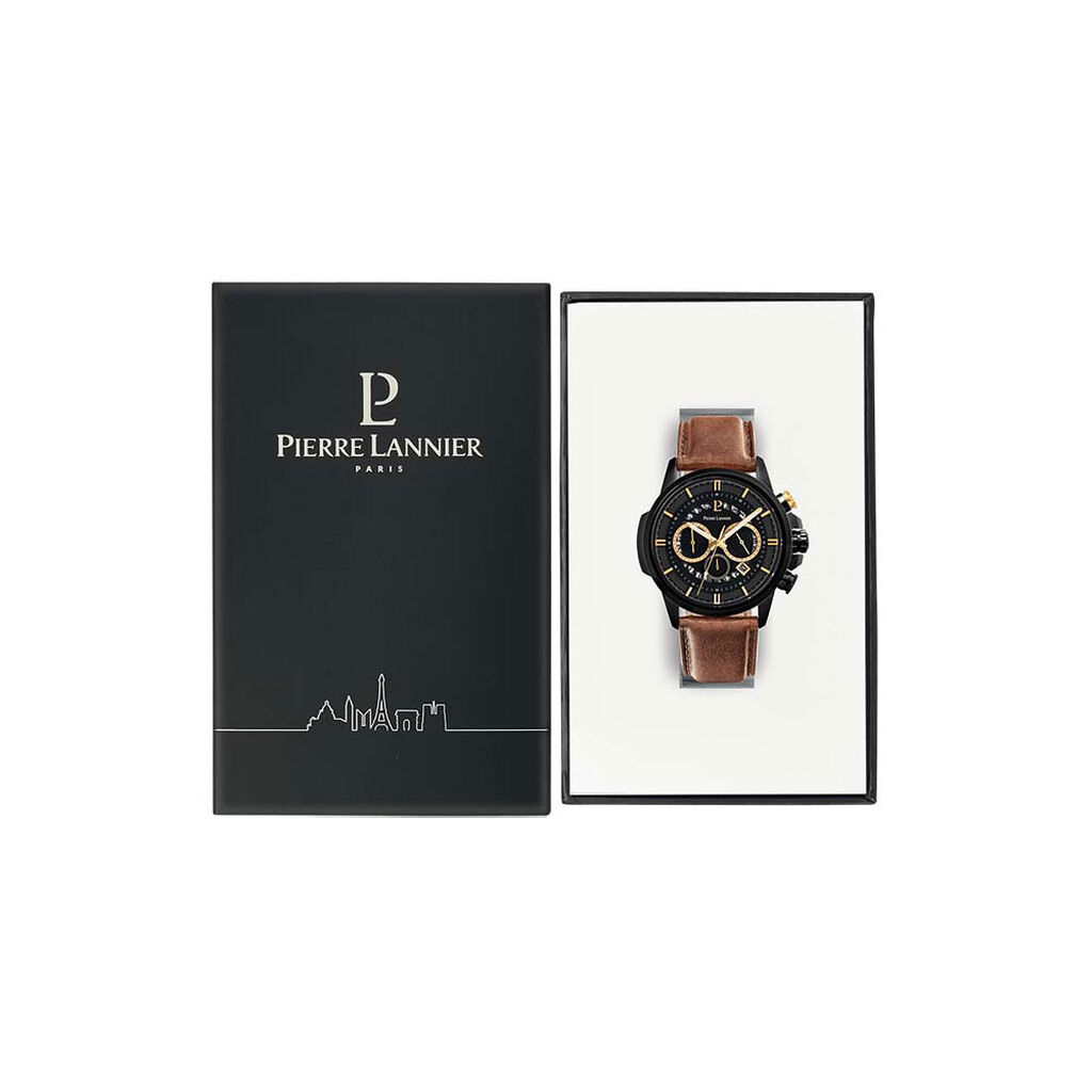 Montre Pierre Lannier Sentinelle Noir