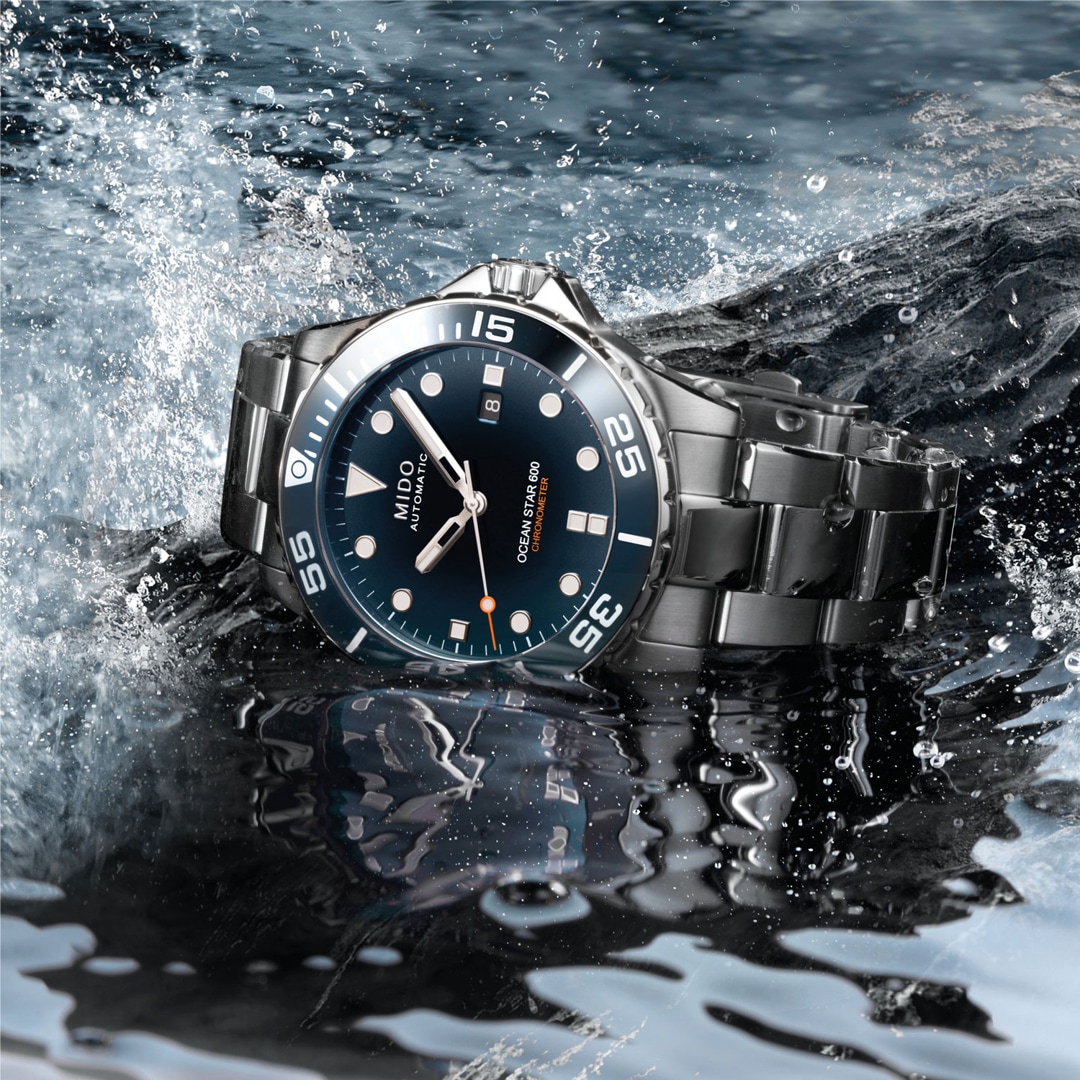 Mido Ocean Star Diver 600 Chronometer Si Blau