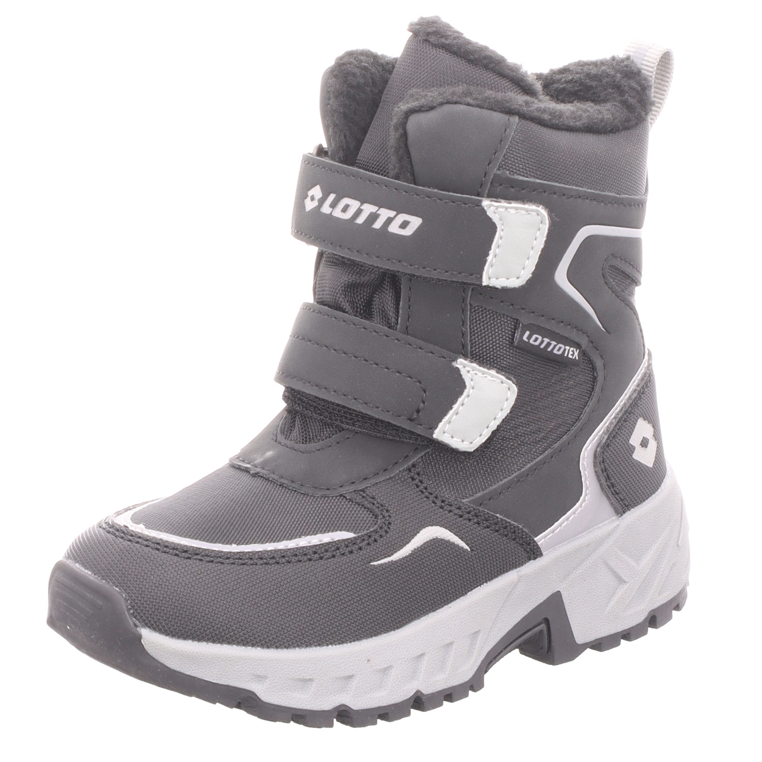Lotto Lifes Kinder-Jungen-Outdoor-Allwetterstiefel ALSTYNE TEX K Schwarz-Grau
