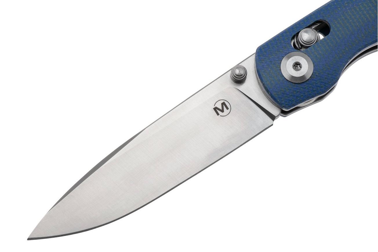 Böker Magnum Shango 01BM0003, Satin 440A, Blue Micarta, zakmes