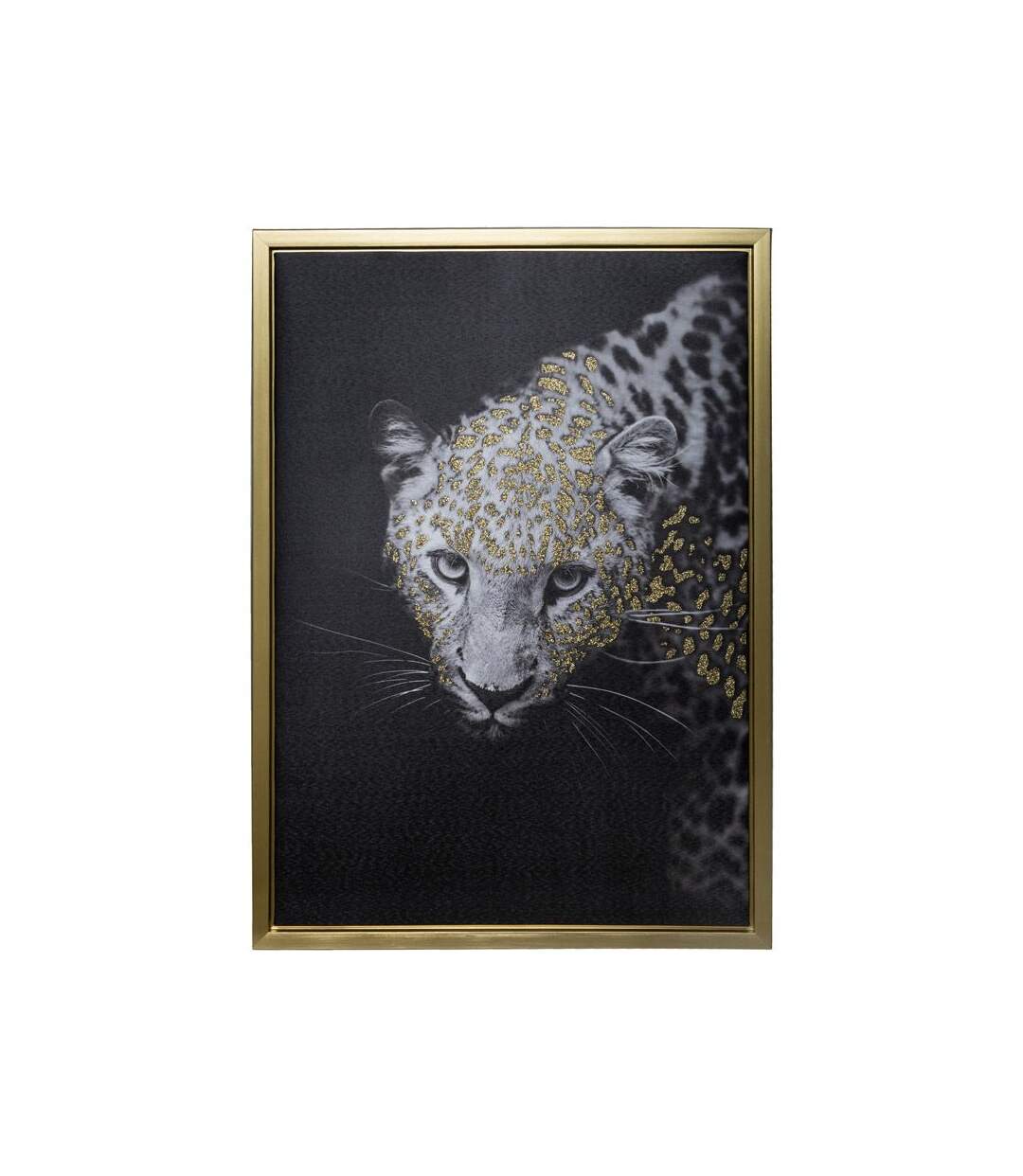 Tableau Léopard Galerie des Merveilles 50x70cm Noir