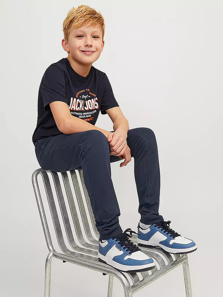 JACK & JONES Jungen Jogginghose JPSTGORDON JJSWIFT  dunkelblau