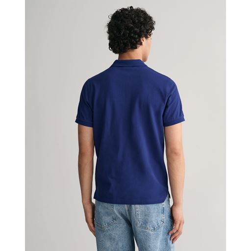GANT Shield Piqué Polo T-shirt, Rich Navy, XXL