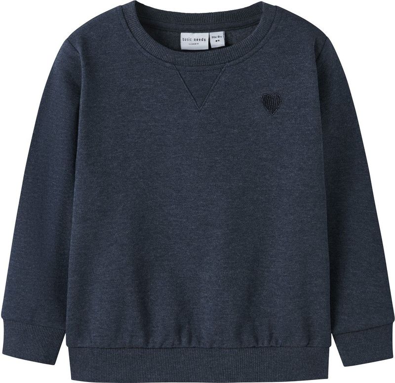 NAME IT - NMFVIMA LS SWEAT BRU NOOS - Sweatshirt - Geborstelde Stof - Meisjes
