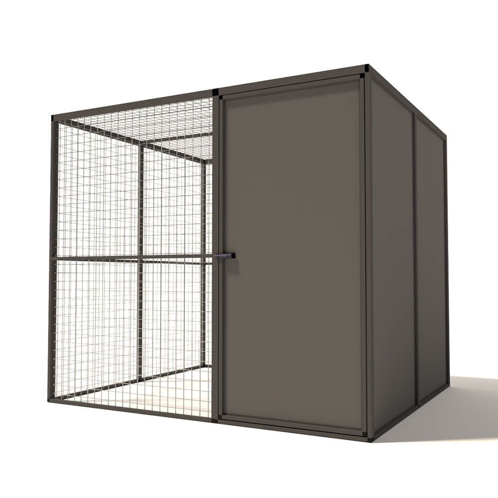 Glorenza - Kattenren met sluis - Antraciet - 178x176x206 cm