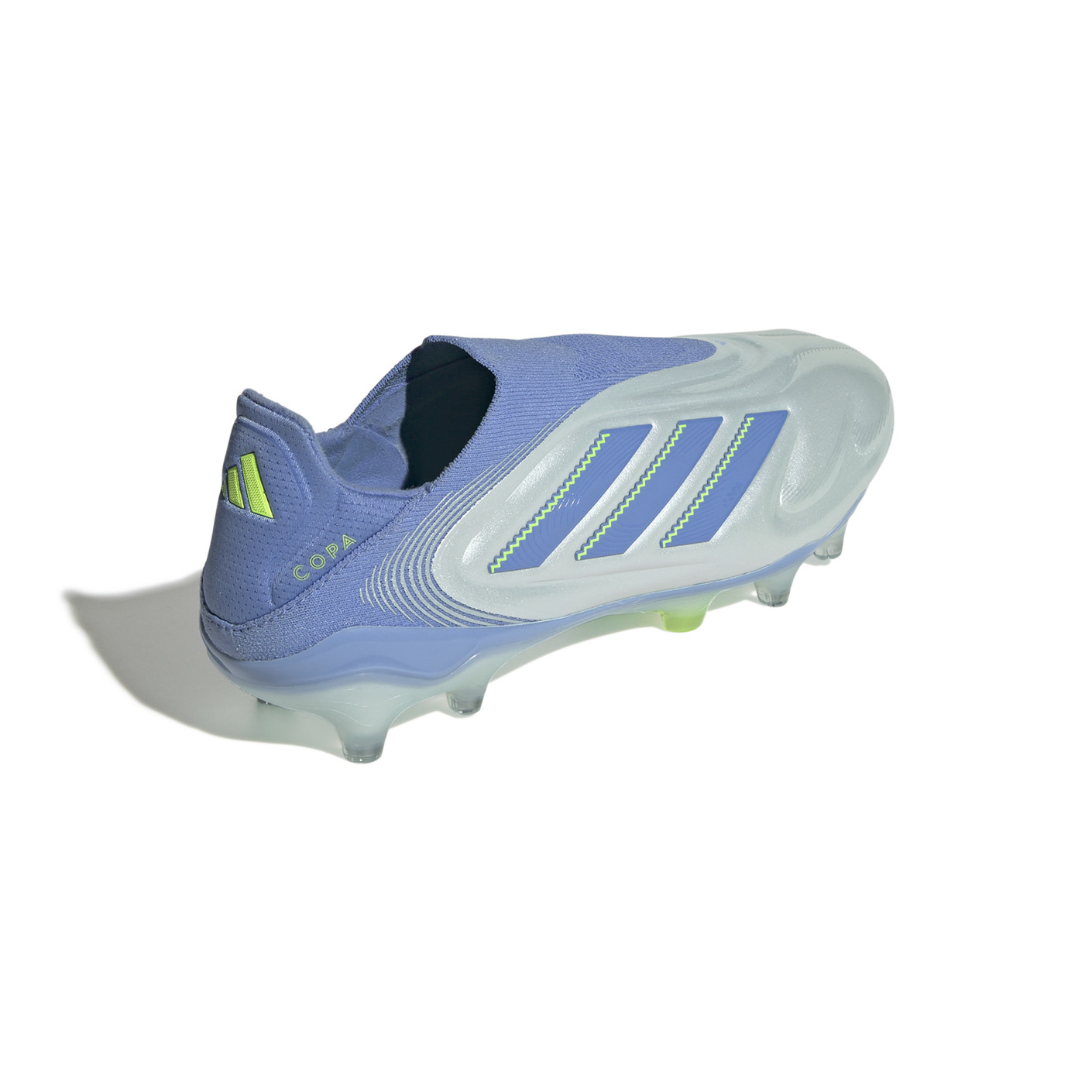 Adidas Copa Pure III Elite Veterloze Gras Voetbalschoenen (FG) Blauw Grijs Neongeel