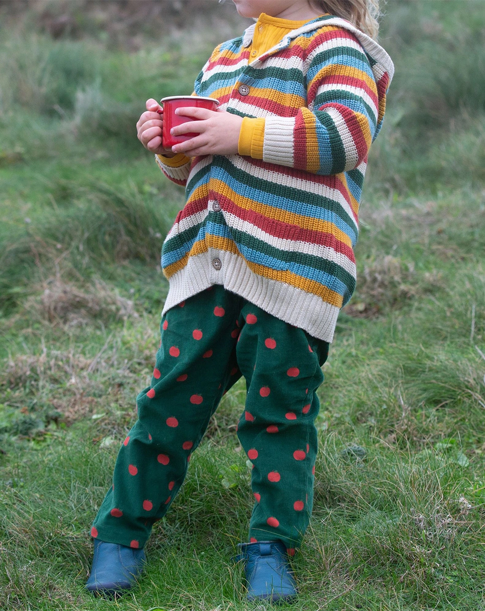 Cord-Schlupfhose APPLE in green
