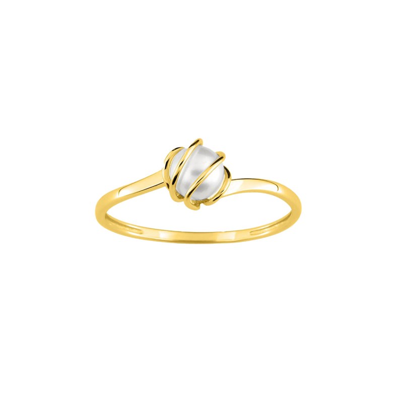 Bague Femme - perle - Or 18 Carats