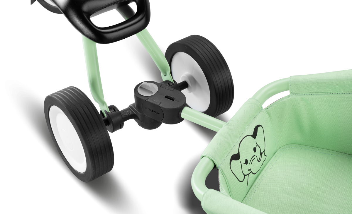 Puky Wutsch Traily Bundle løbecykel og gåvogn pastelgrøn