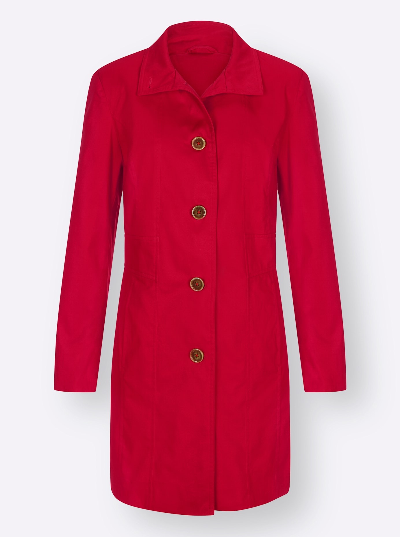 Casual Looks Langjacke ohne Kapuze