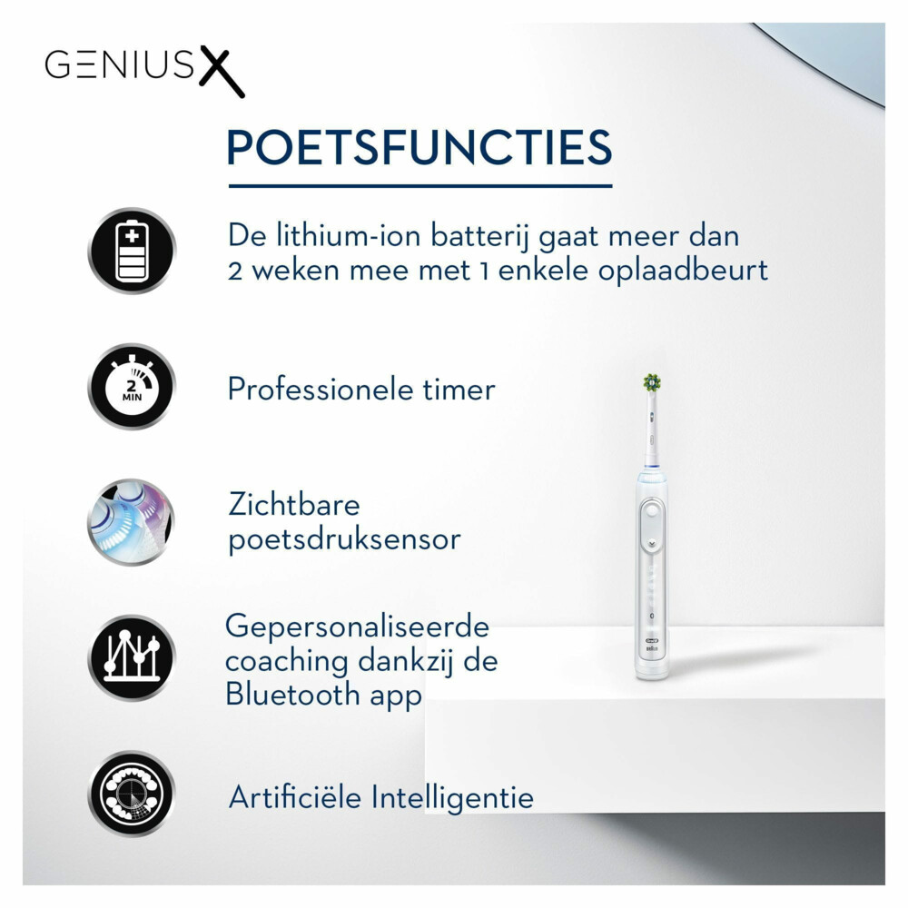 Oral-B Elektrische Tandenborstel Genius X Rosegold1 Stuk