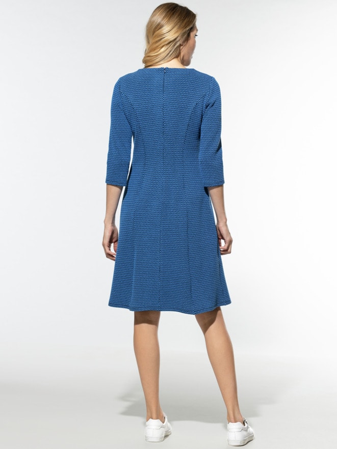 Jacquardkleid Geometrie