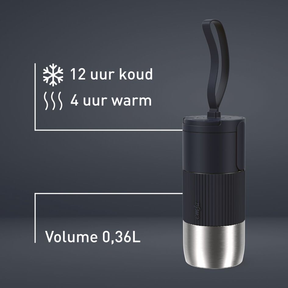 beYou N2190410 travel mug met flip-dop blauw (0,36L)