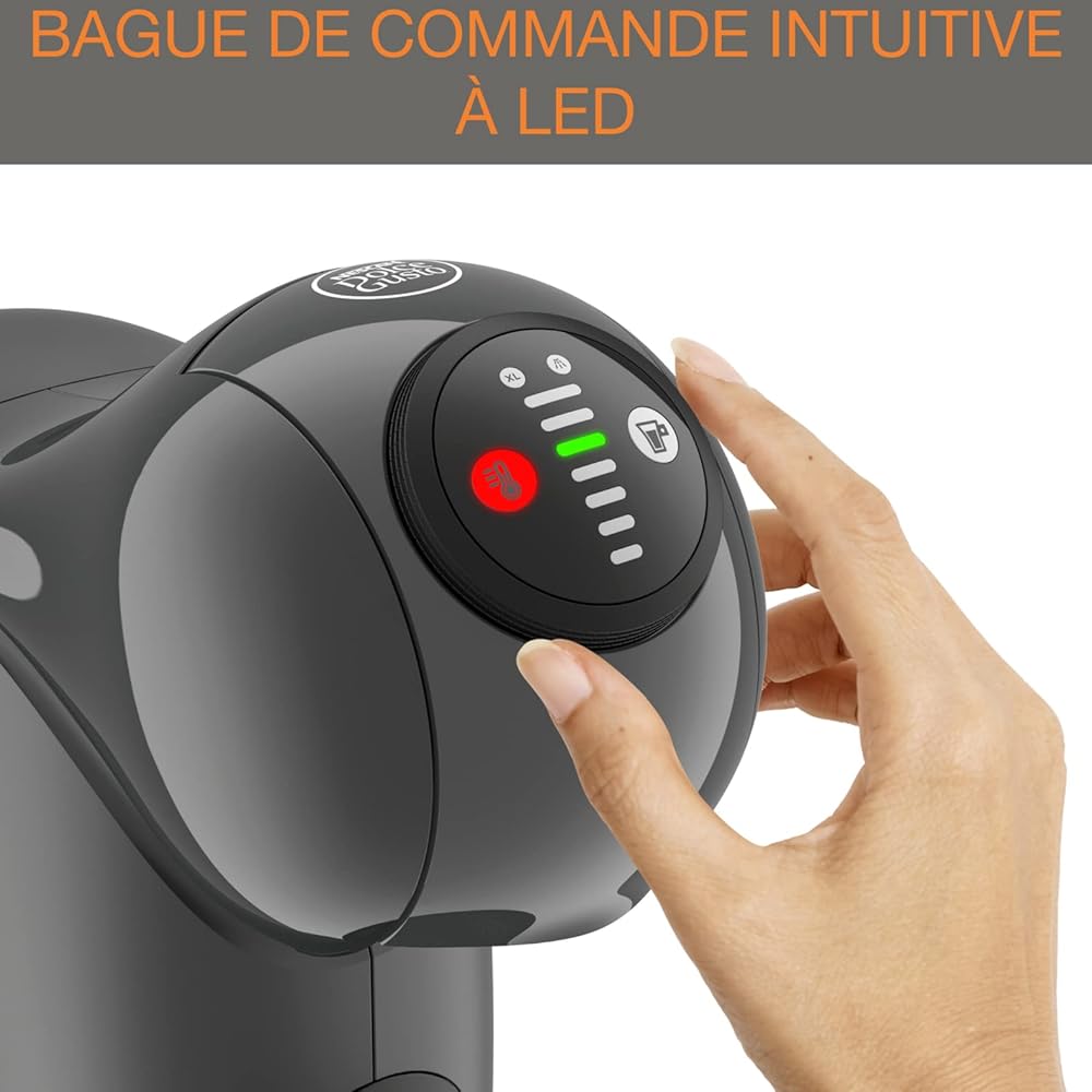 Nescafé Dolce Gusto Krups Machine à café dosettes multi-boissons, 0,8 L, Taille des boissons ajustable, Machine à espresso, Cafetière compacte, Arrêt automatique, Genio S KP243B10 : Cuisine et Maison