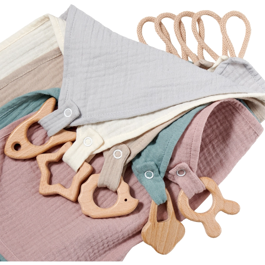 Nordic Coast Company Kuscheltuch Musselin Eis Mint