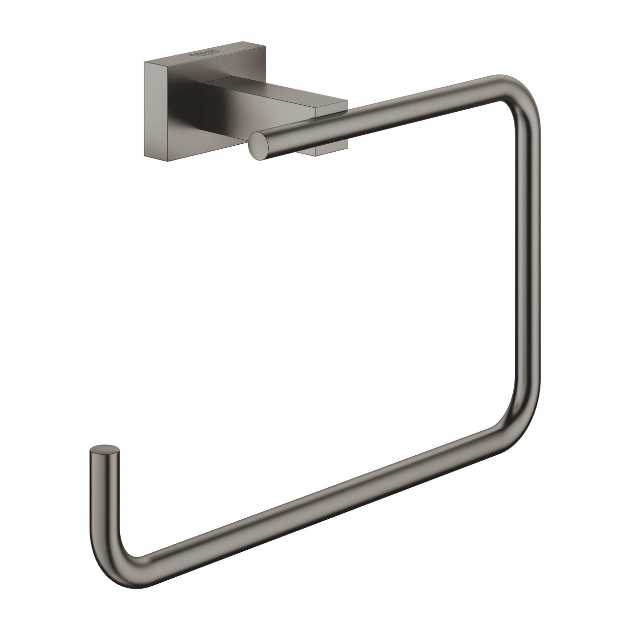 Grohe Essentials Cube handdoekring brushed hard graphite