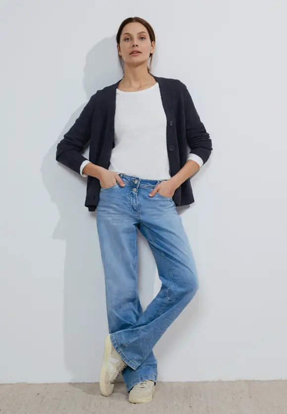 Strickmix Cardigan - universal blue