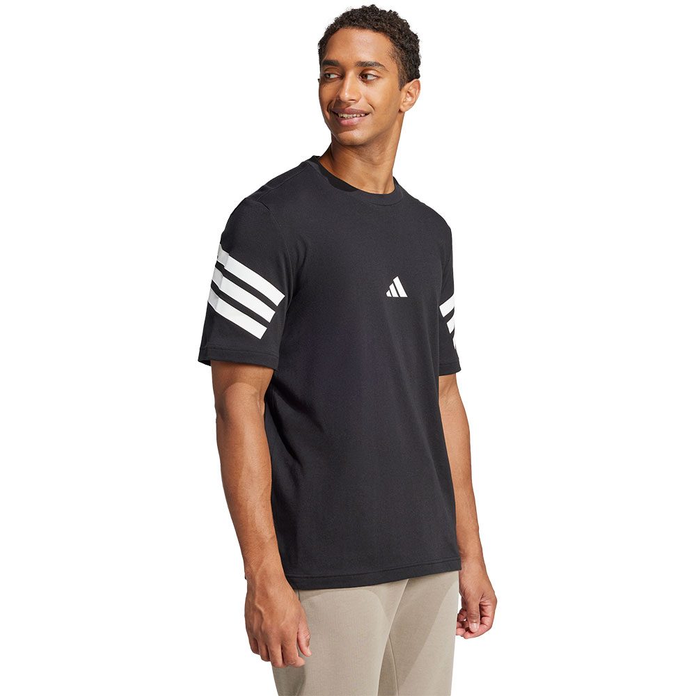 adidas Future Icons 3-Streifen T-Shirt Herren schwarz