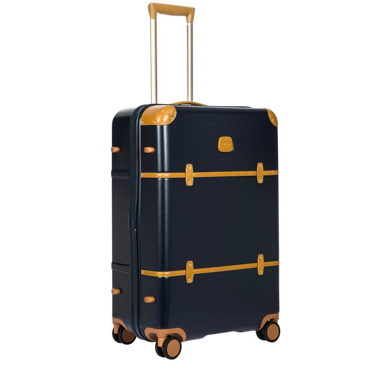 Valise rigide Bellagio 76 cm Bleu/tabac
