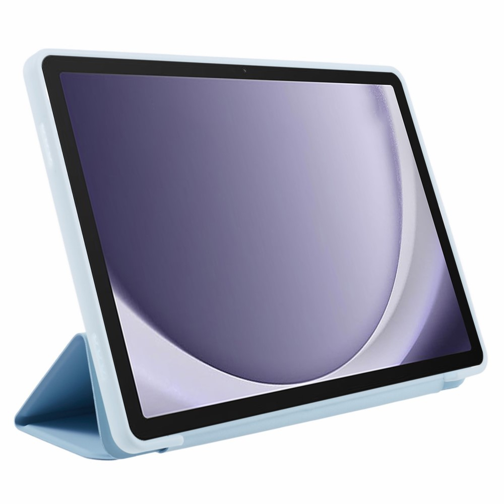 Samsung Galaxy Tab A9  Plus Leder Tasche Flip Cover Hülle - Babyblau
