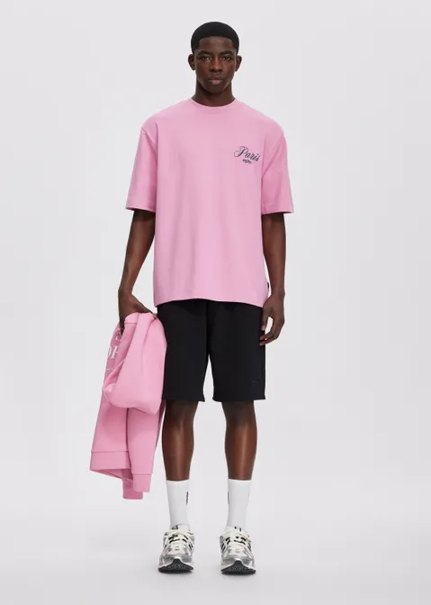 T-shirt met print Le Marais roze (ROS)