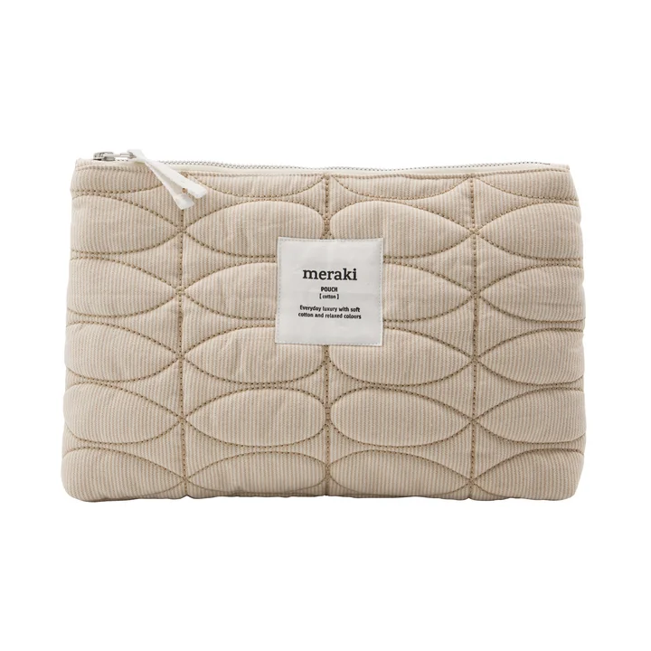 Meraki - Mentha Kosmetiktasche 30 x 20 cm, off white / safari