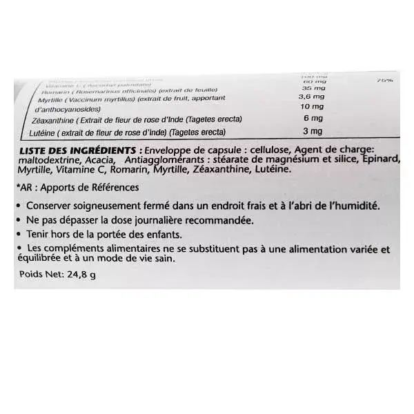 Solaray Ultra Zeaxantina 6mg 30 Cápsulas Vegetais