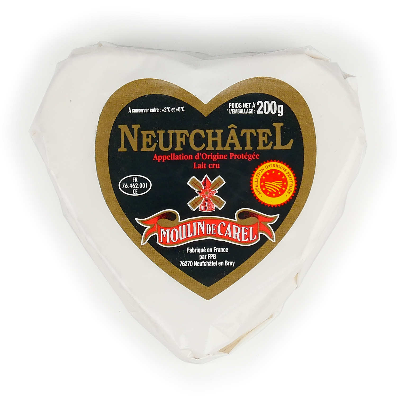 Neufchâtel AOP au lait cru - Moulin de Carel - Moulin de Carel