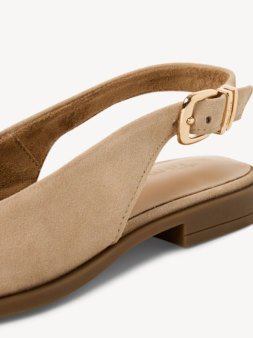 Leren Slingpumps - beige