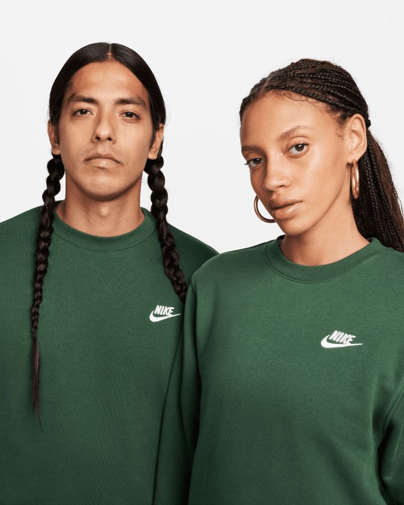 Sweat-shirt Nike Sportswear Club Fleece Vert Olive pour homme