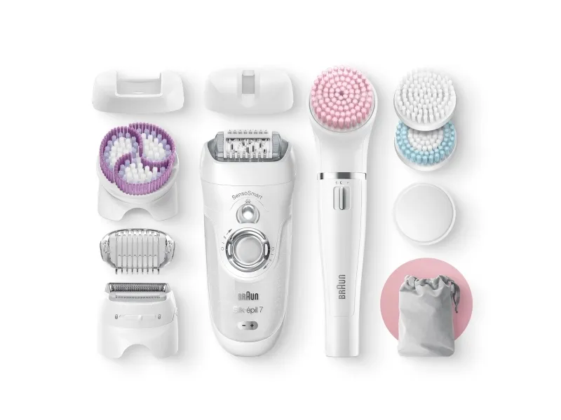 Braun Silk-épil 7 Beauty Set 7/895 BS - Epilator - Hvid/Sølv