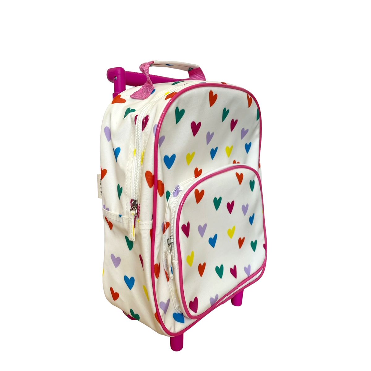 Sac cartable à roulettes enfant multicœurs Jolie saison