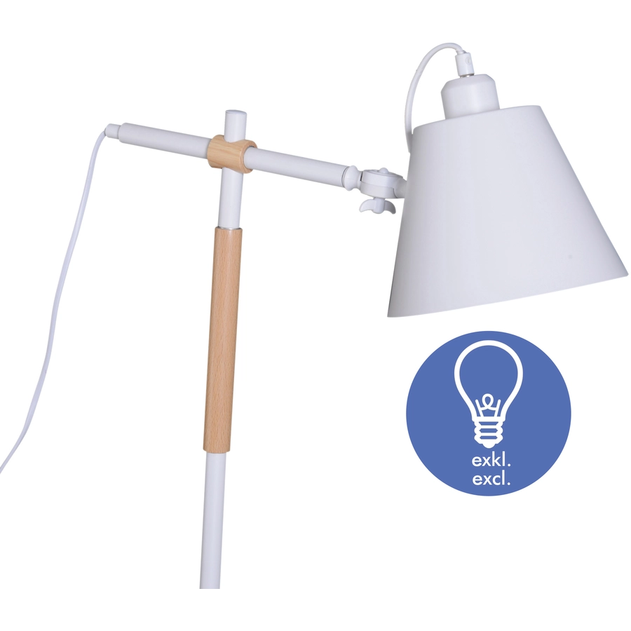 HOMCOM Stehlampe im industriellen Stil schwarz