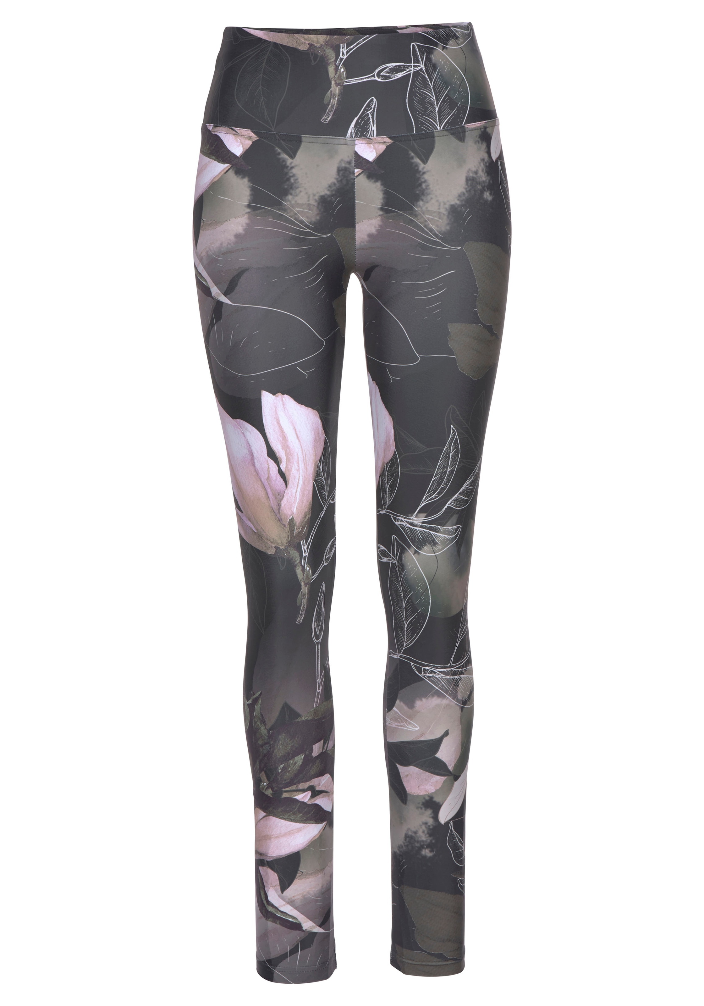 LASCANA ACTIVE Leggings »Tropical«  mit abstraktem Blumenprint, Loungewear