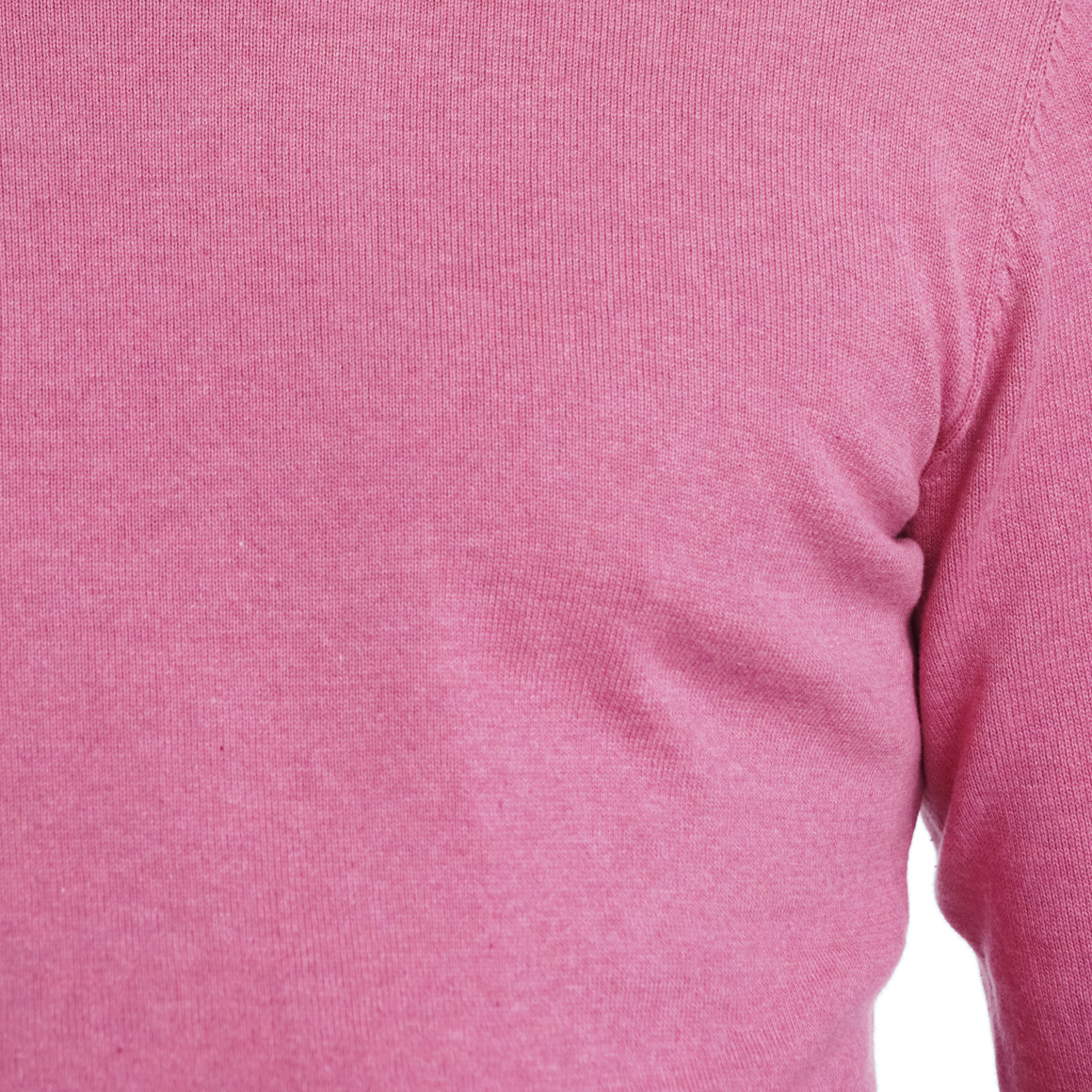 VanVaan Herren Feinstrickpullover mit Rundhals rosa