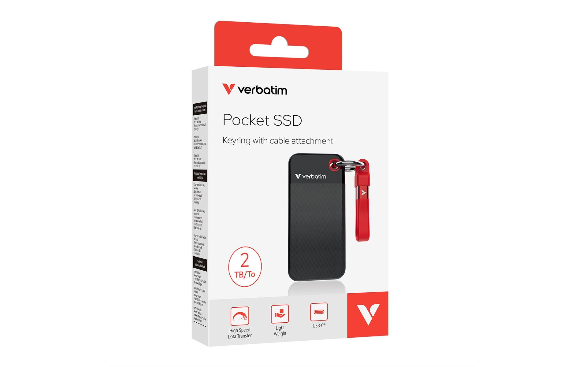 Externe SSD Pocket 2000 GB<br>Kompakte externe SSD mit 2 TB Speicherkapazität