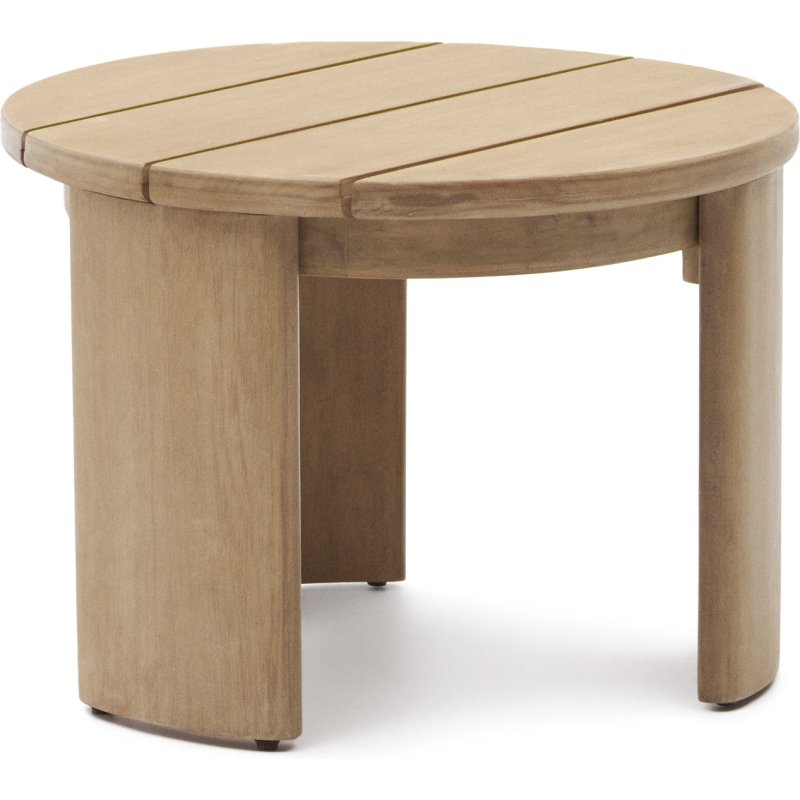 Table auxiliaire Xoriguer en bois d’eucalyptus Ø 64,5 cm