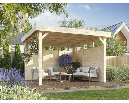 Gazebo Palmako Lucy 12,2 m² 349 x 349 cm gegrond