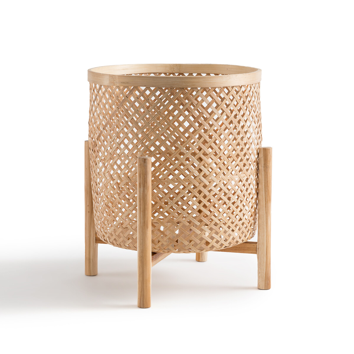 LA REDOUTE INTERIEURS<br>Vaso em bambu com suporte Ø40 cm, Bambu