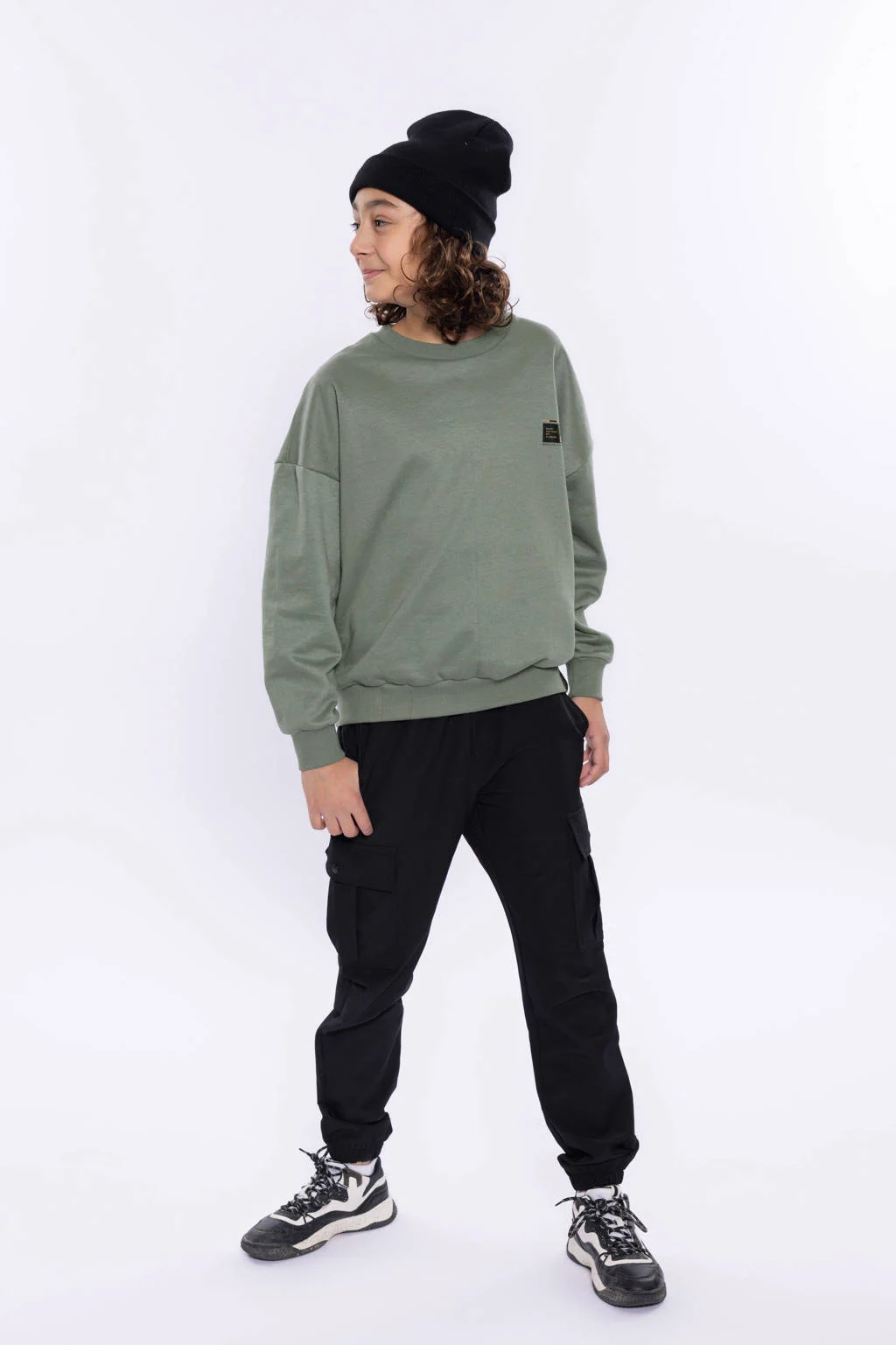 No Way Monday sweater groen