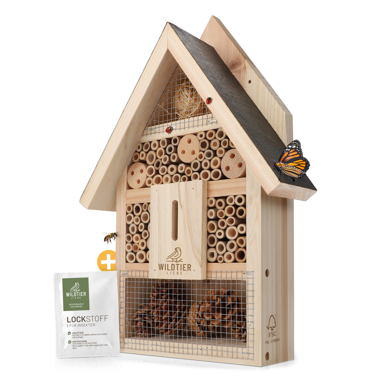 wildtier liebe Insektenhotel inkl. Lockstoff