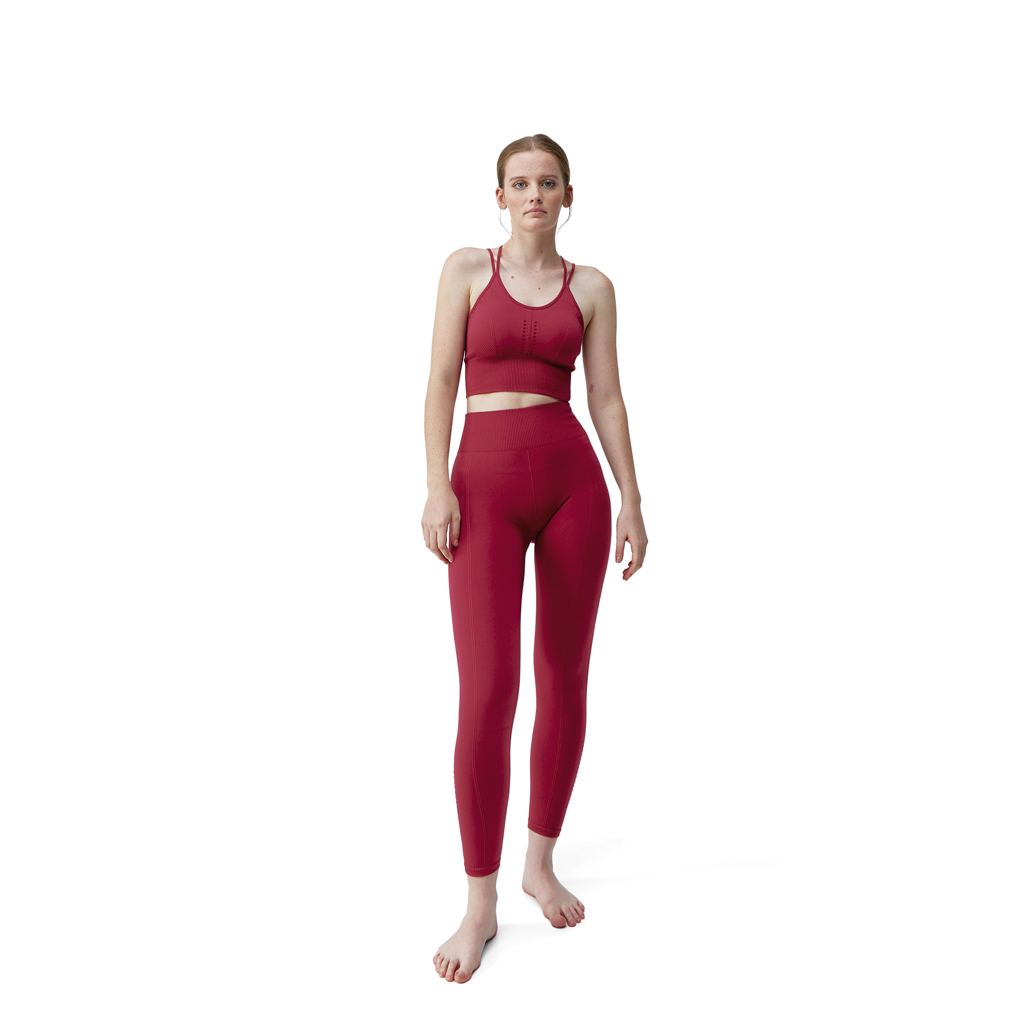 INDIA - Legging sans coutures india | Rouge