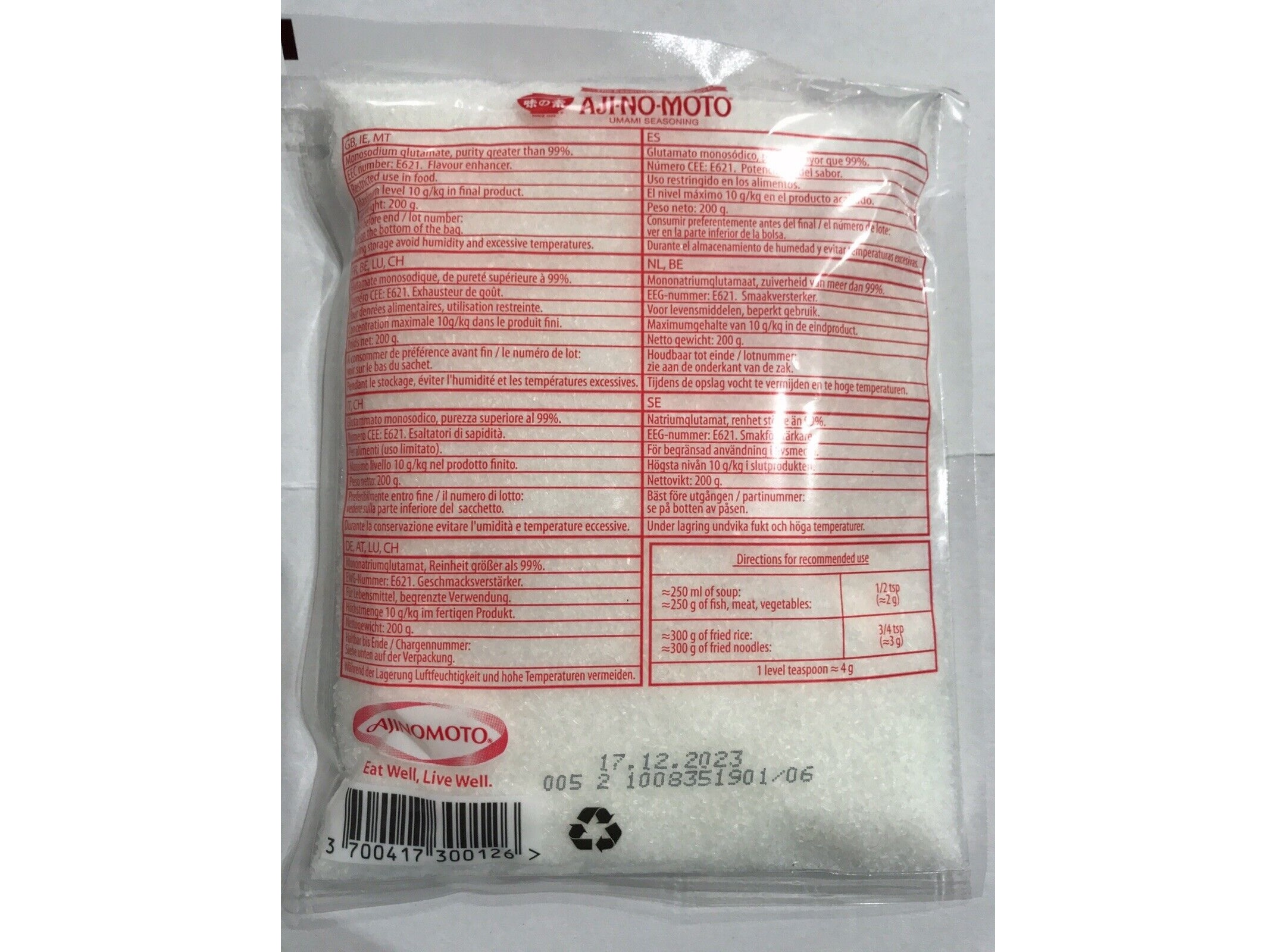 GLUTAMATO AJINOMOTO 200G